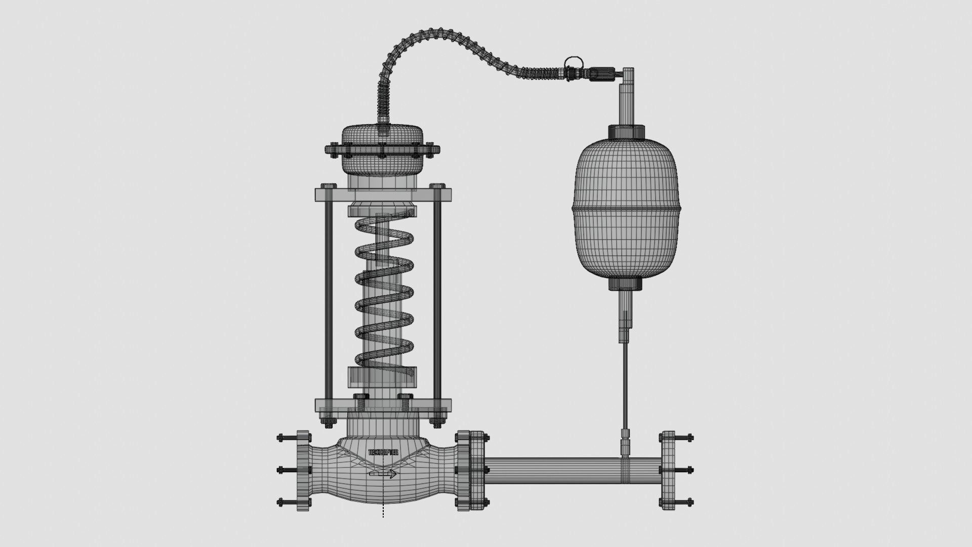Self Actuated pressure Control Valve 3D model_9