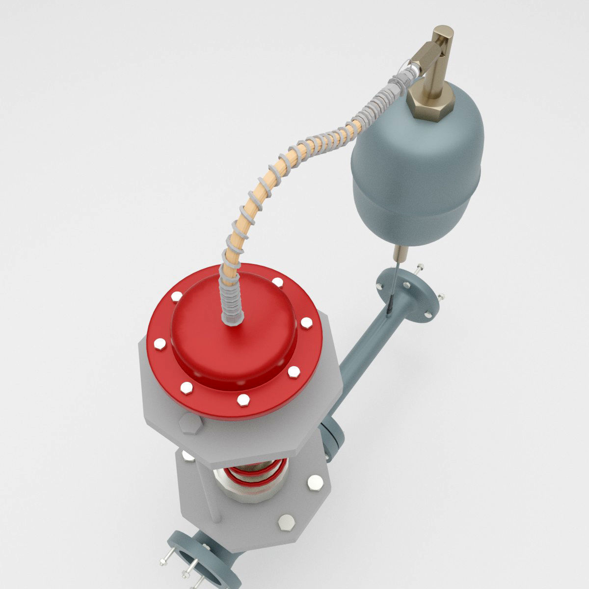 Self Actuated pressure Control Valve 3D model_3