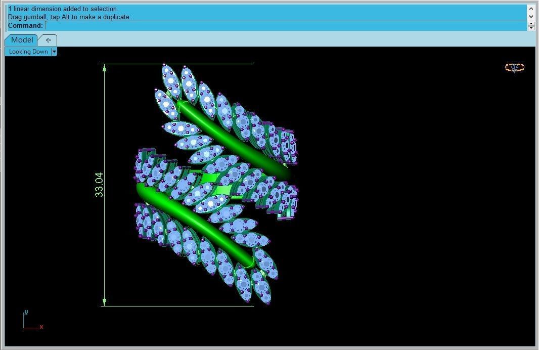 Branch ring 3D print model_9