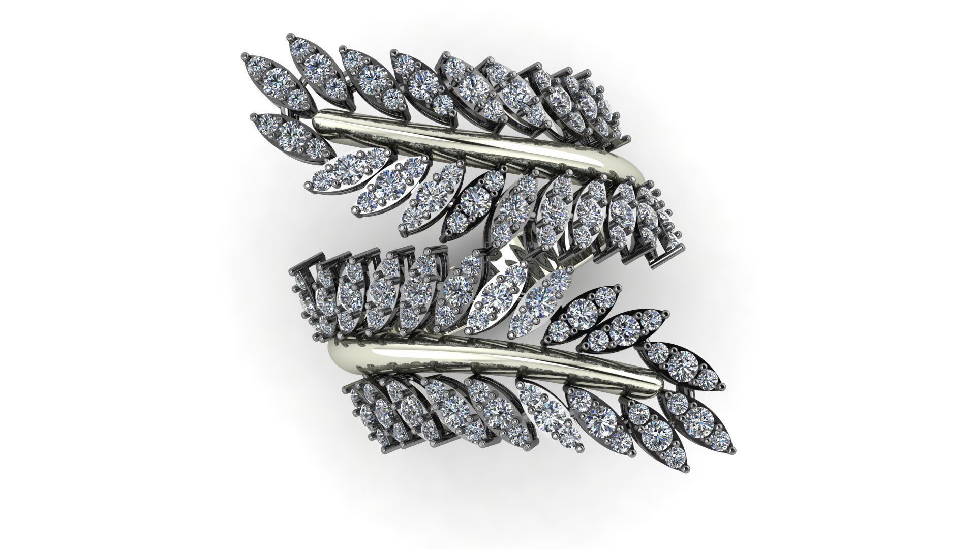 Branch ring 3D print model_5