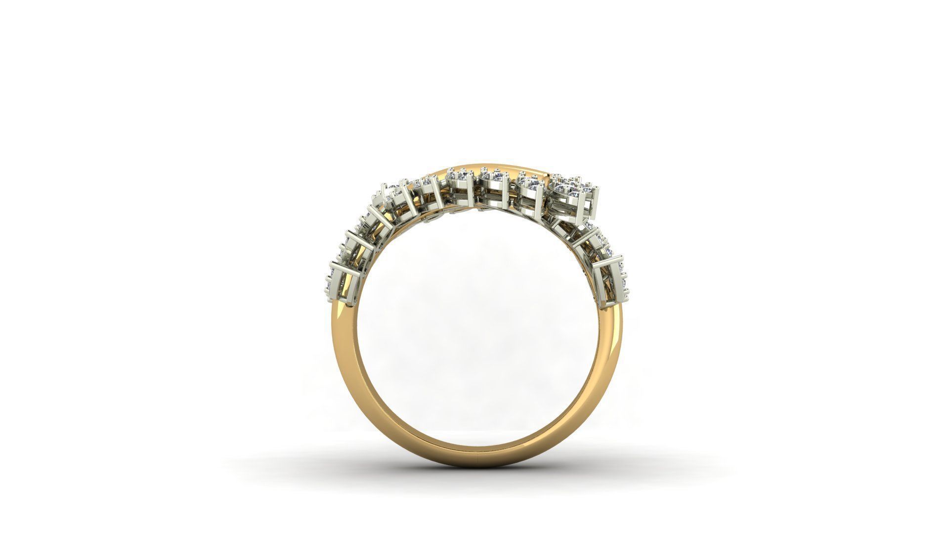 Branch ring 3D print model_7