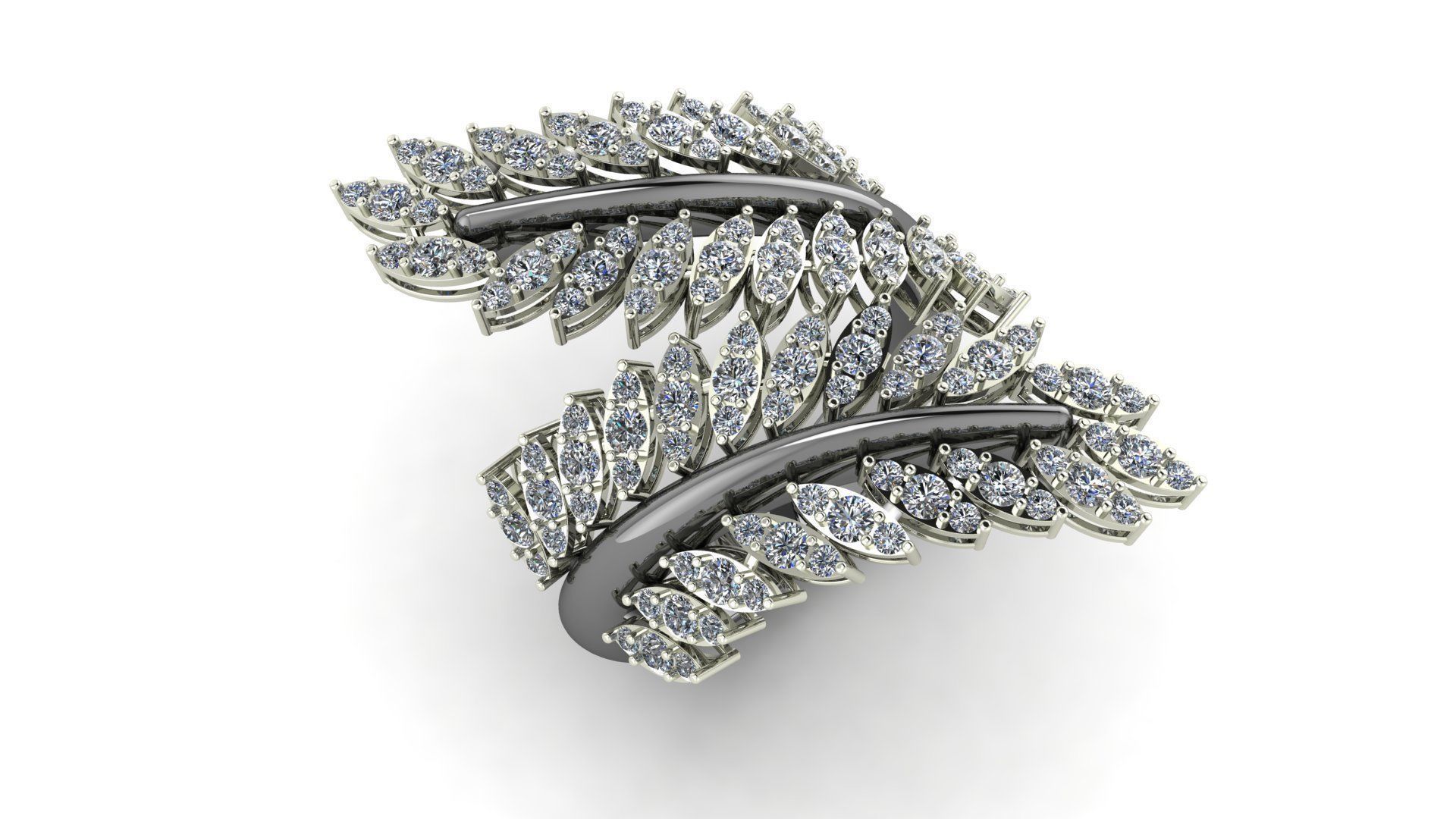 Branch ring 3D print model_3