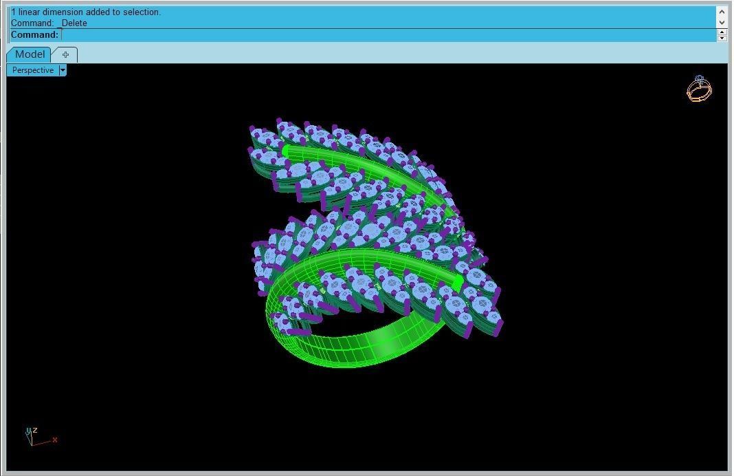 Branch ring 3D print model_10