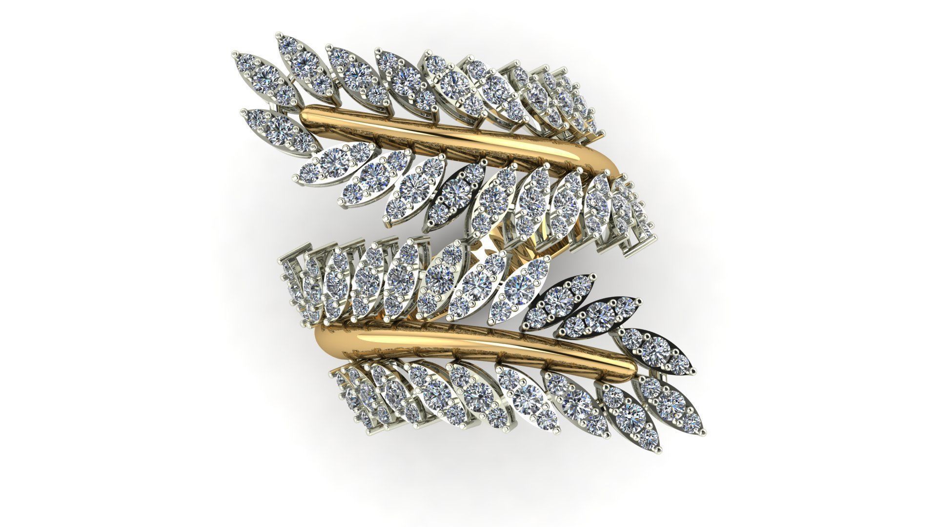 Branch ring 3D print model_8