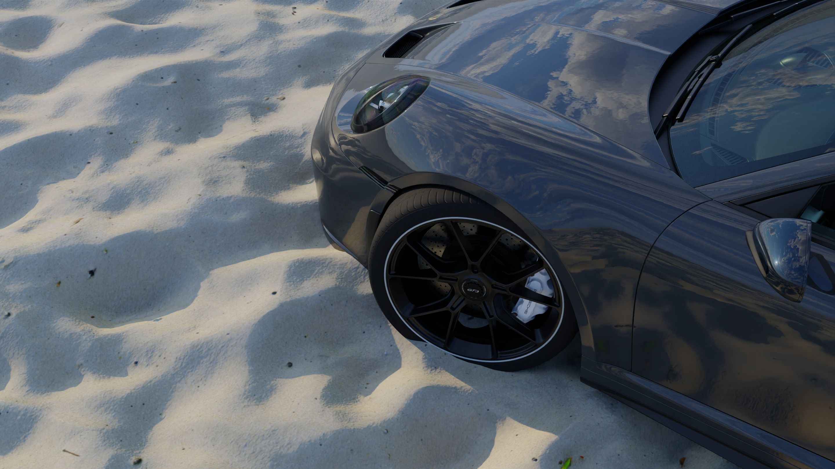 Automotive Render Scene 3D Blender File Textured 3D model_3