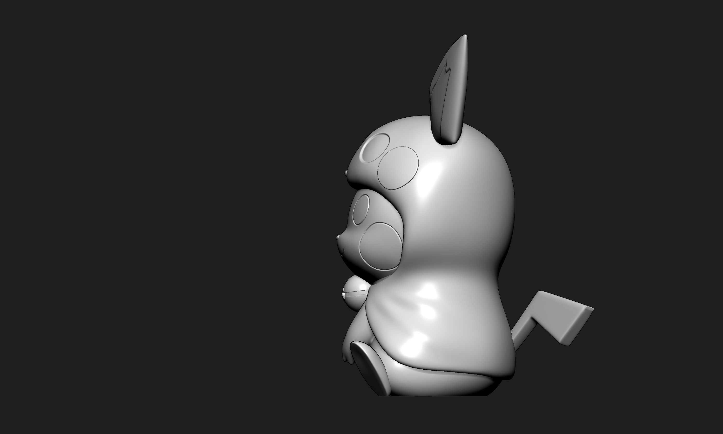 Pokemon - Pikachu Pichu Cosplay Free 3D print model_3