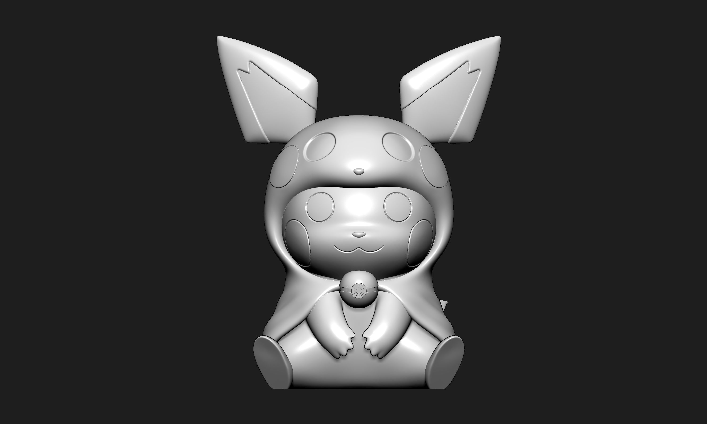 Pokemon - Pikachu Pichu Cosplay Free 3D print model_2