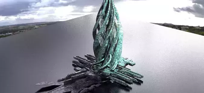 London Crystal Shard Sci Fi Tower 