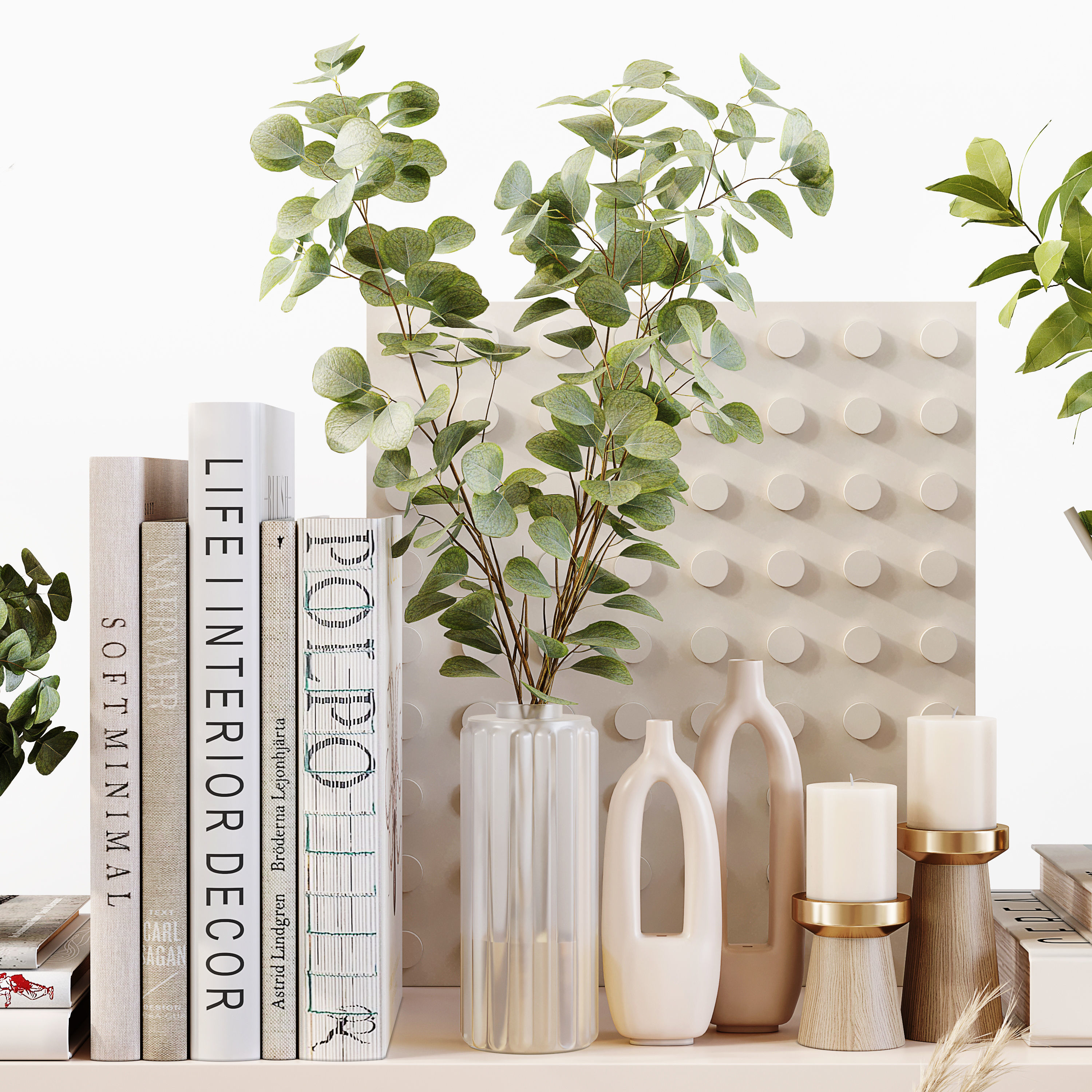 Decorative Set 187 Low-poly 3D model_10