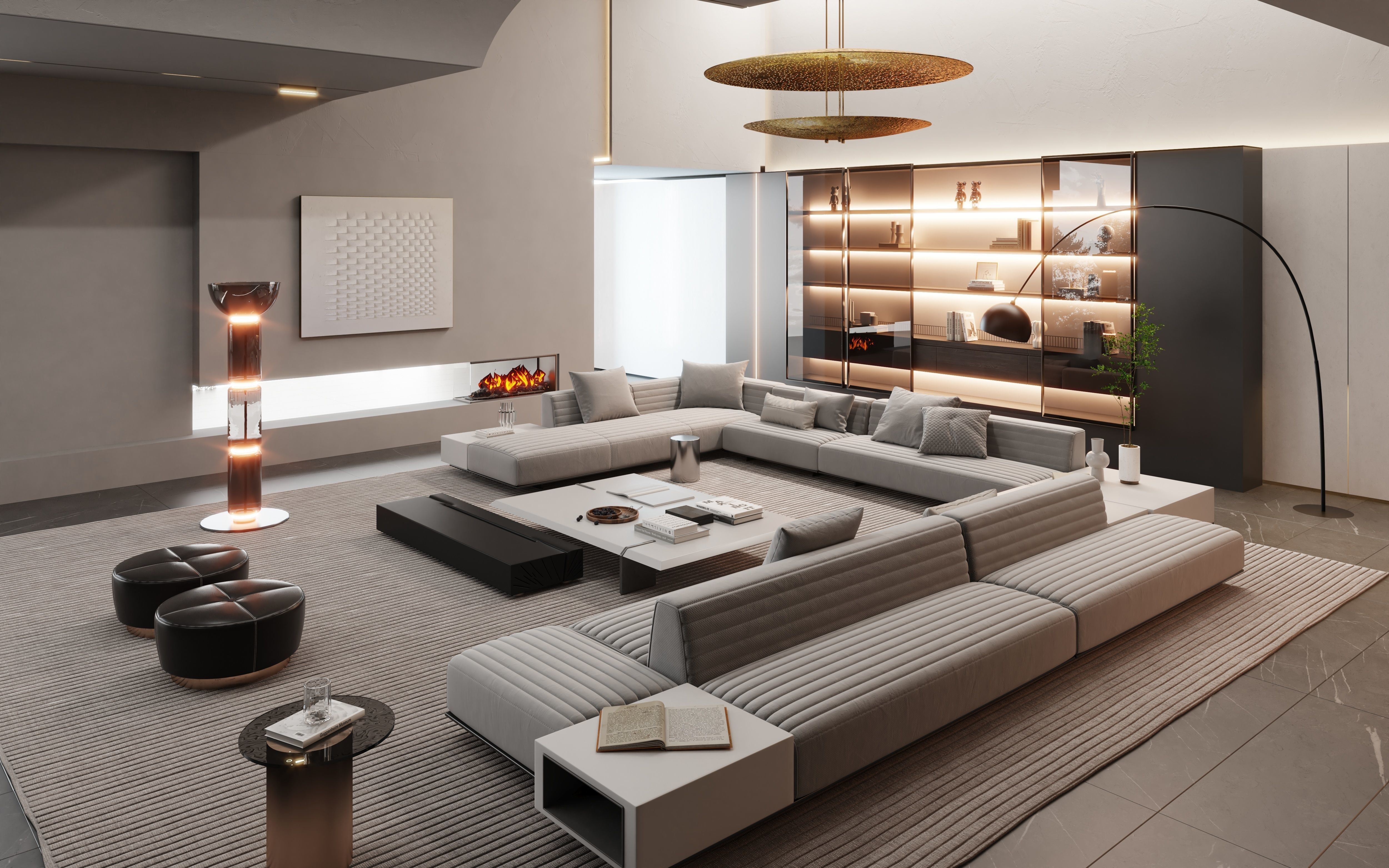 living room 3D model_1