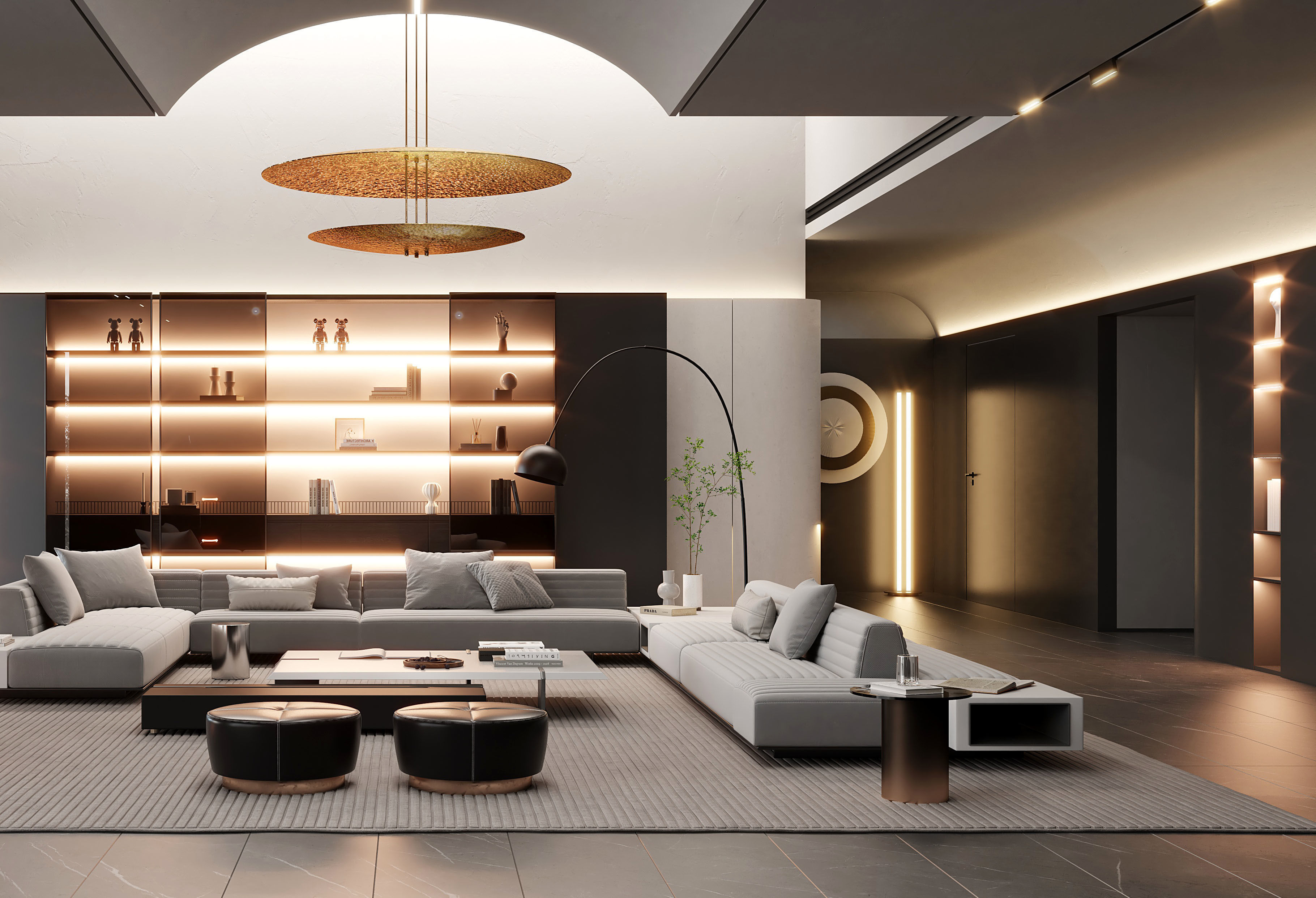 living room 3D model_4