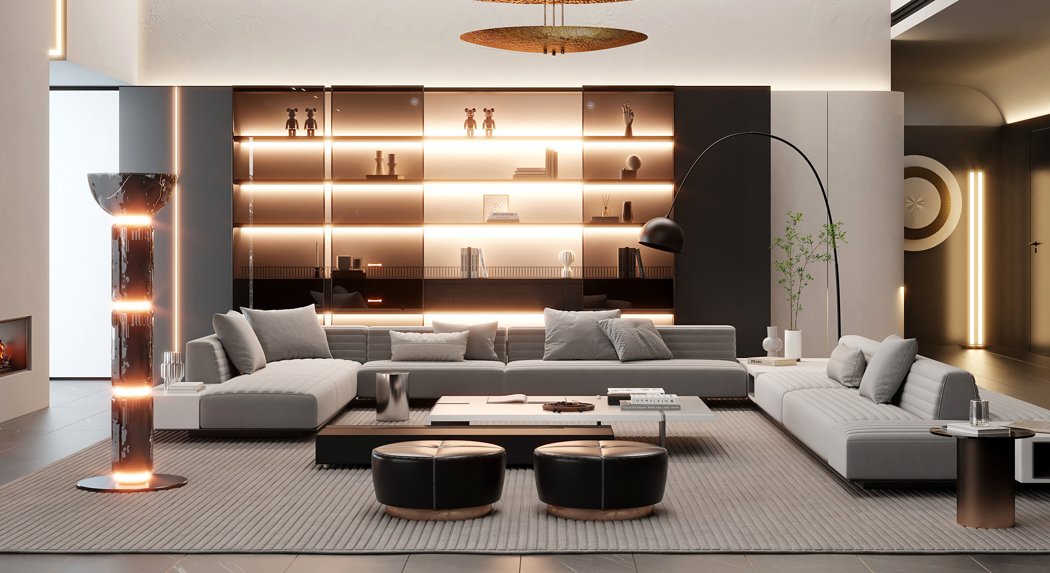 living room 3D model_2