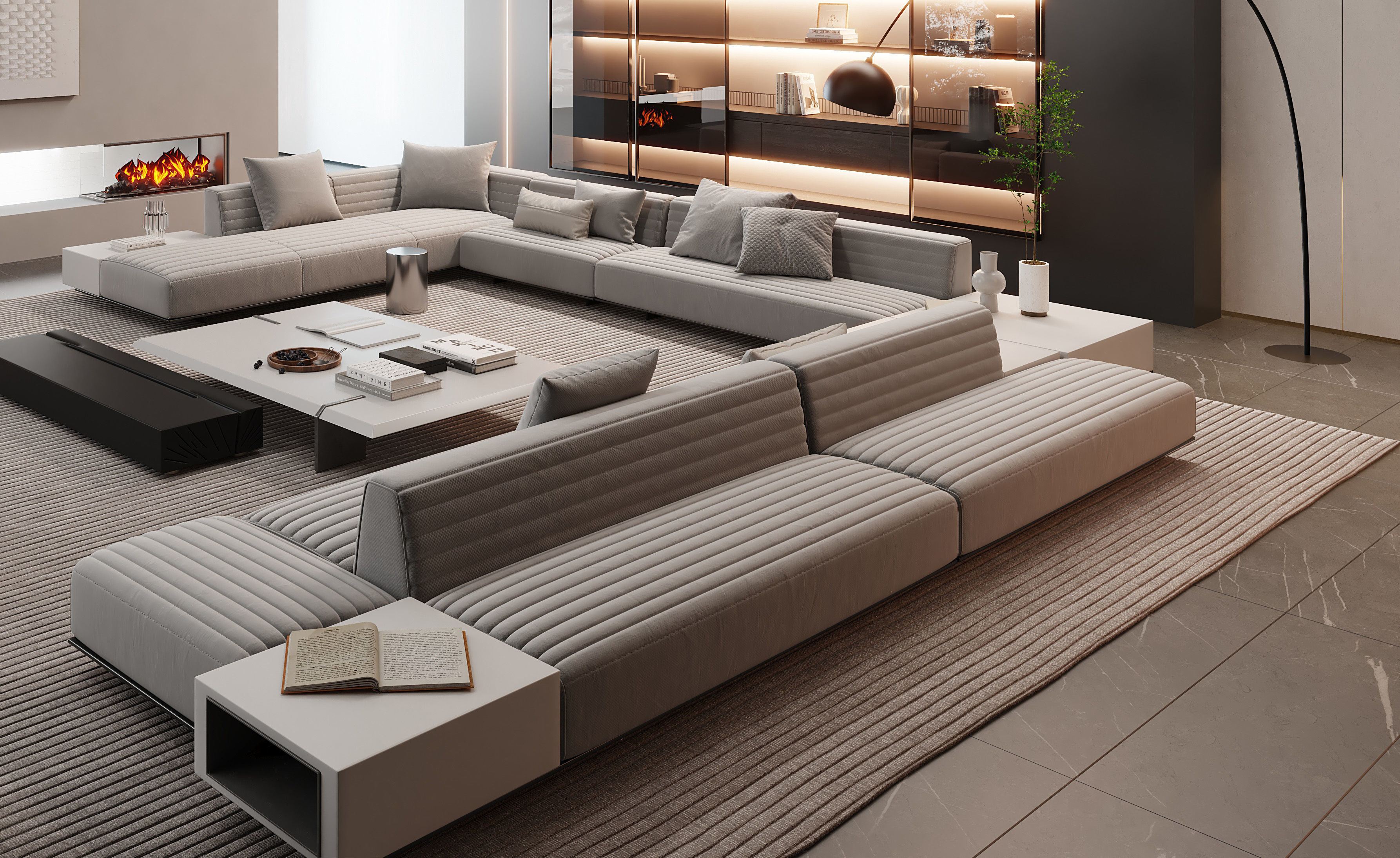 living room 3D model_5
