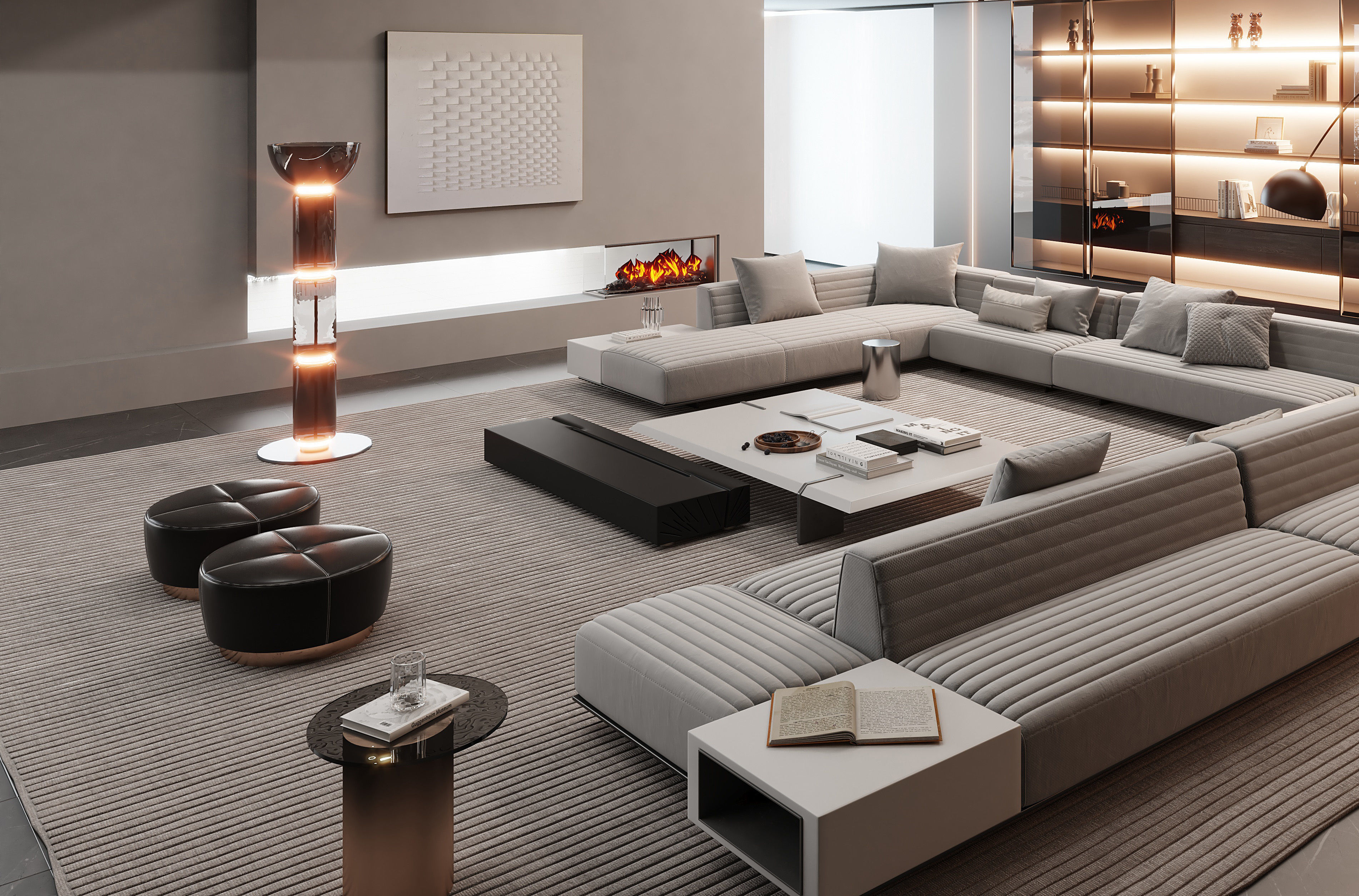 living room 3D model_6