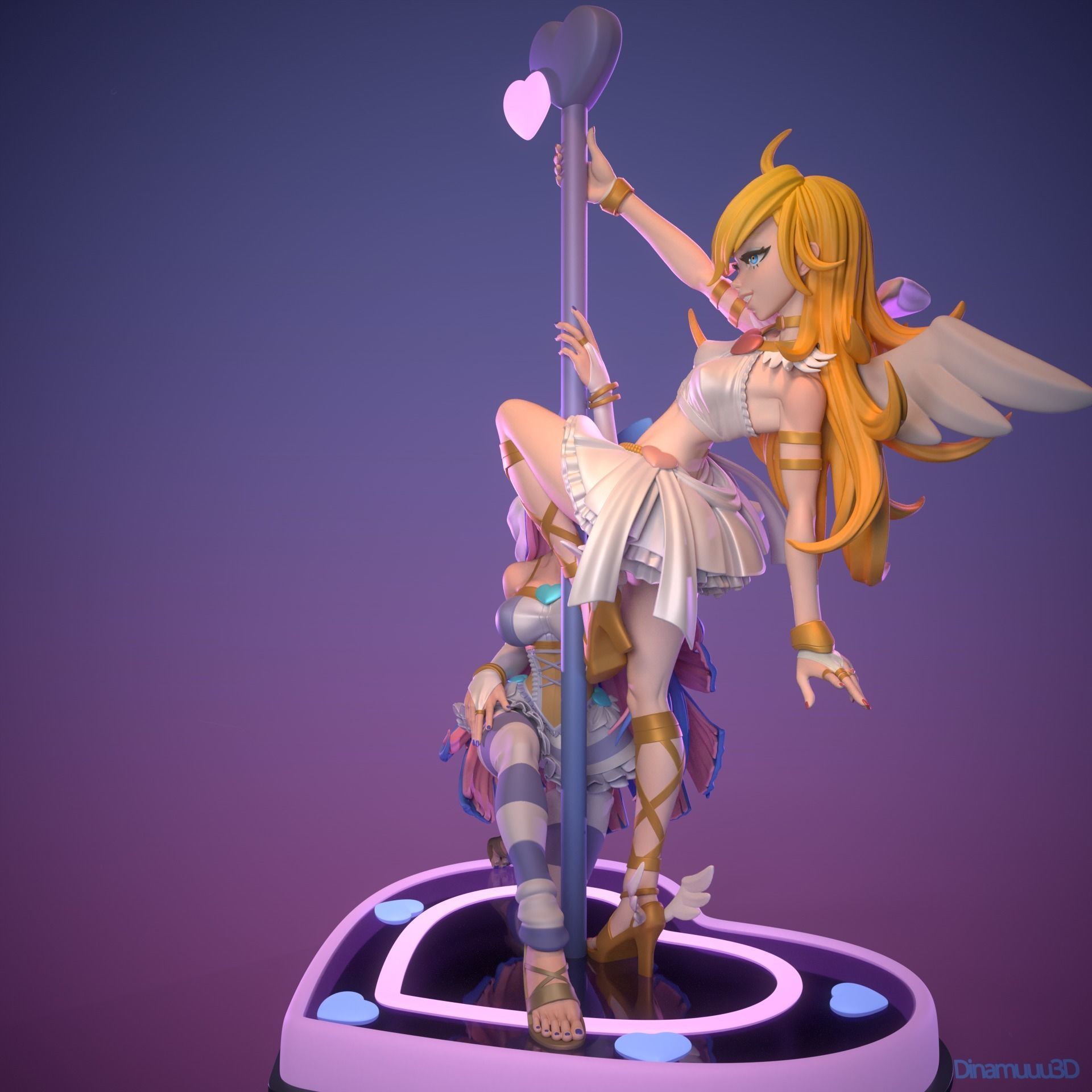Panty and Stocking 3D Print STL SFW and NSFW Versions 3D print model_4