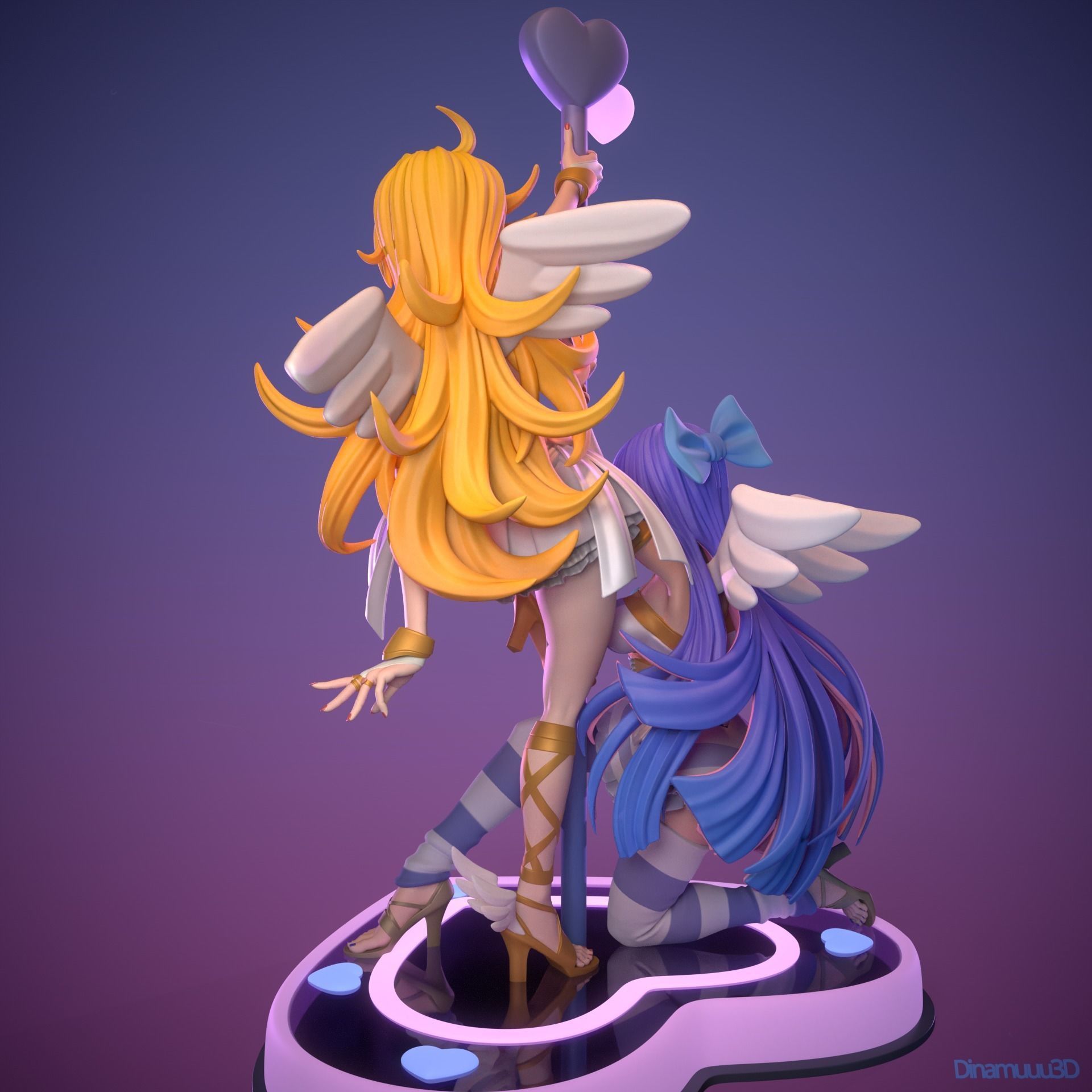 Panty and Stocking 3D Print STL SFW and NSFW Versions 3D print model_6