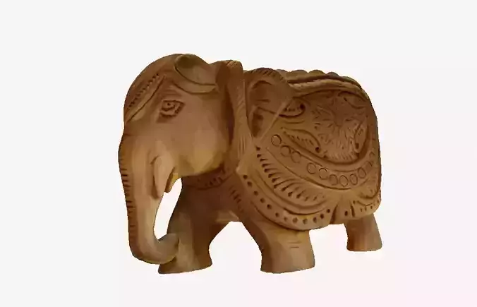 Elephant wood 3d scan