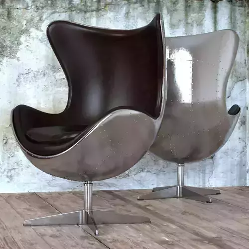 SEAT EGG AVIATOR DESIGNED BY ARNE JACOBSEN 3D model