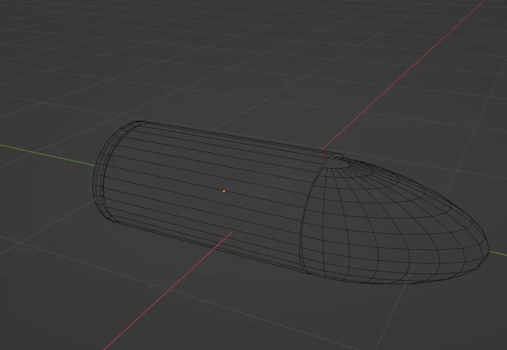 Low Polly Bullet Low-poly 3D model_0