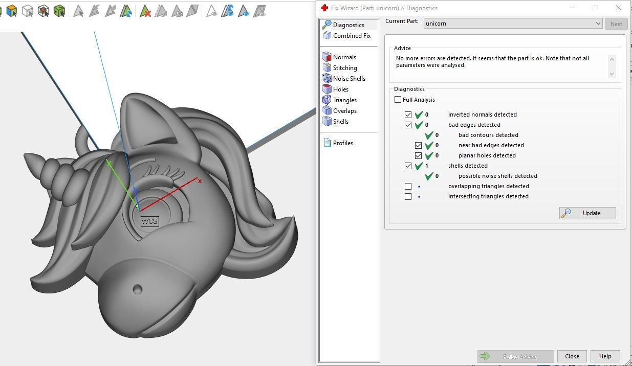 Cute Unicorn pendant 3D print model_15