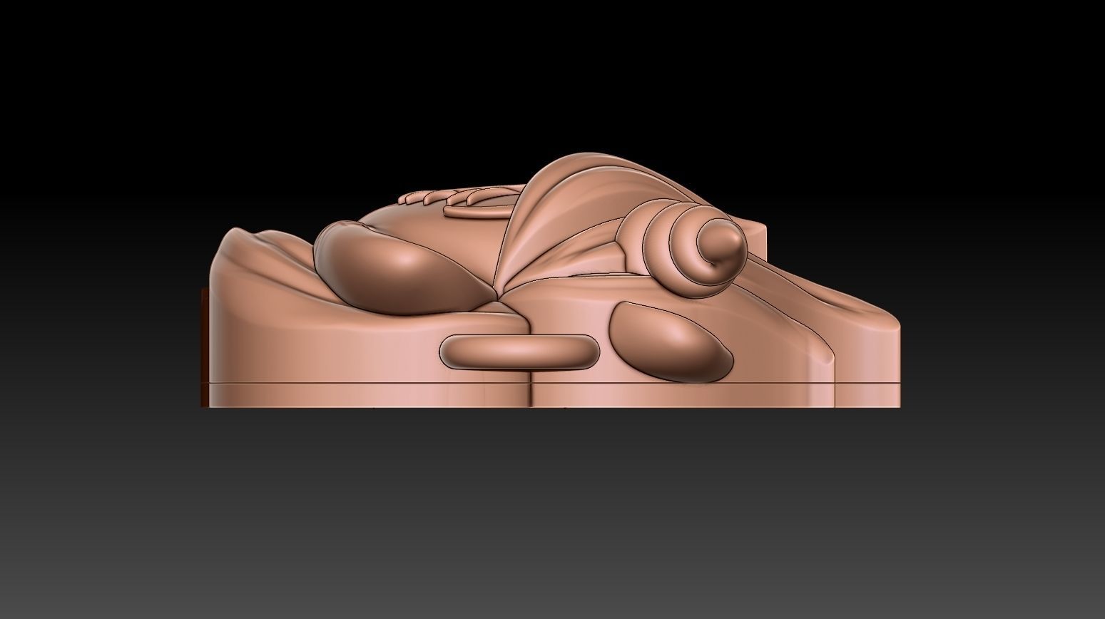 Cute Unicorn pendant 3D print model_9