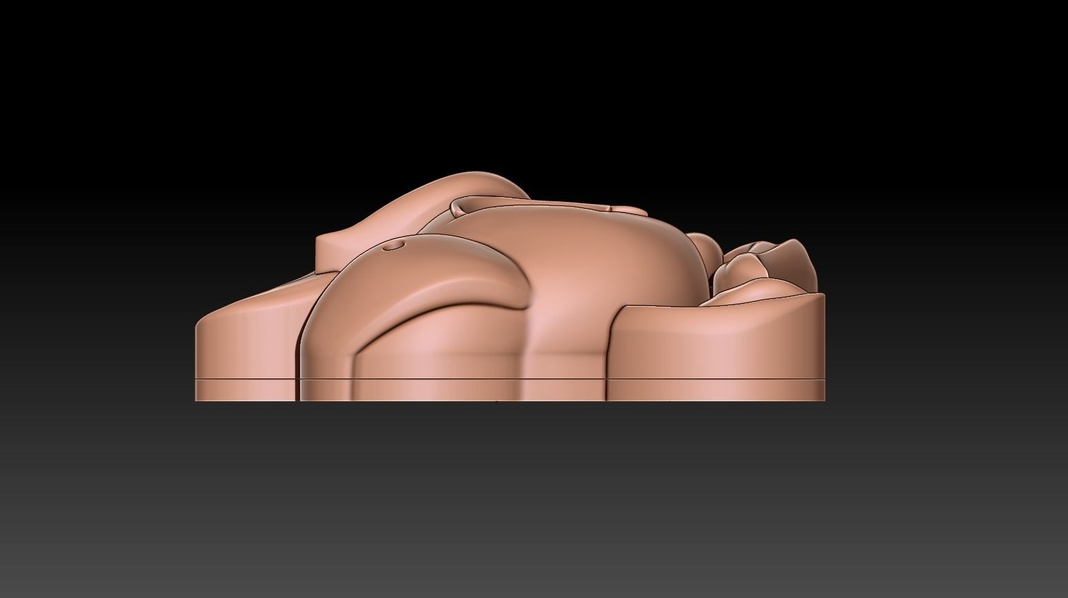 Cute Unicorn pendant 3D print model_14