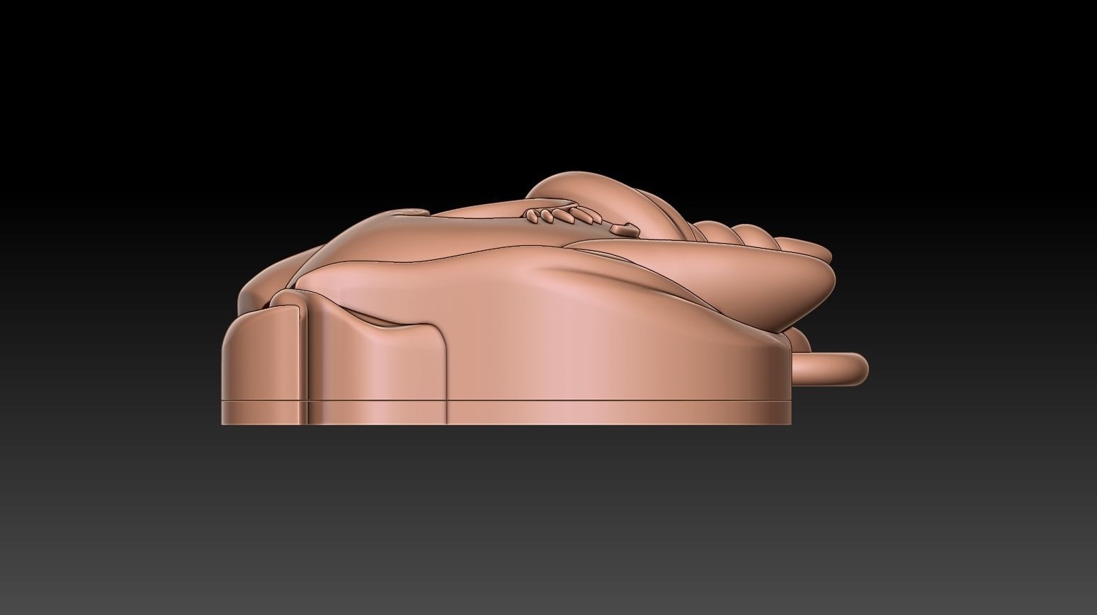 Cute Unicorn pendant 3D print model_10