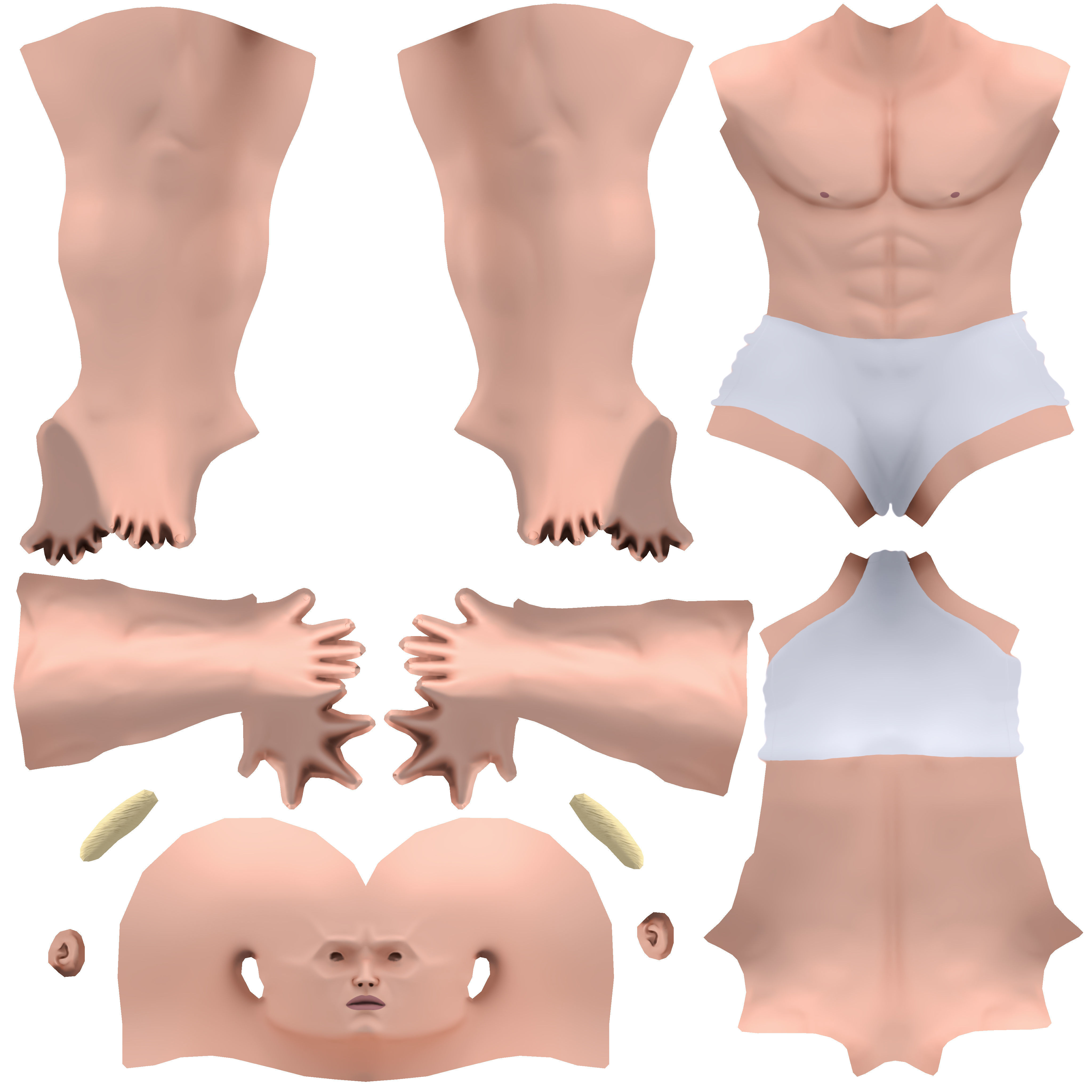 Stylized Male Character Low-poly 3D model_6