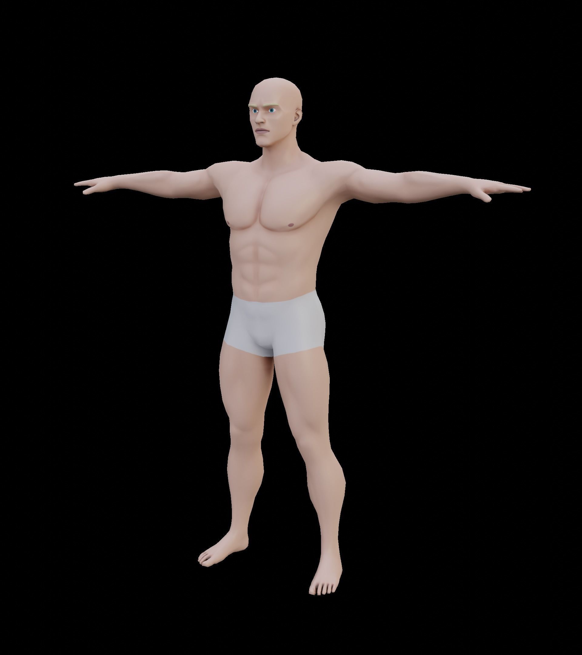 Stylized Male Character Low-poly 3D model_8