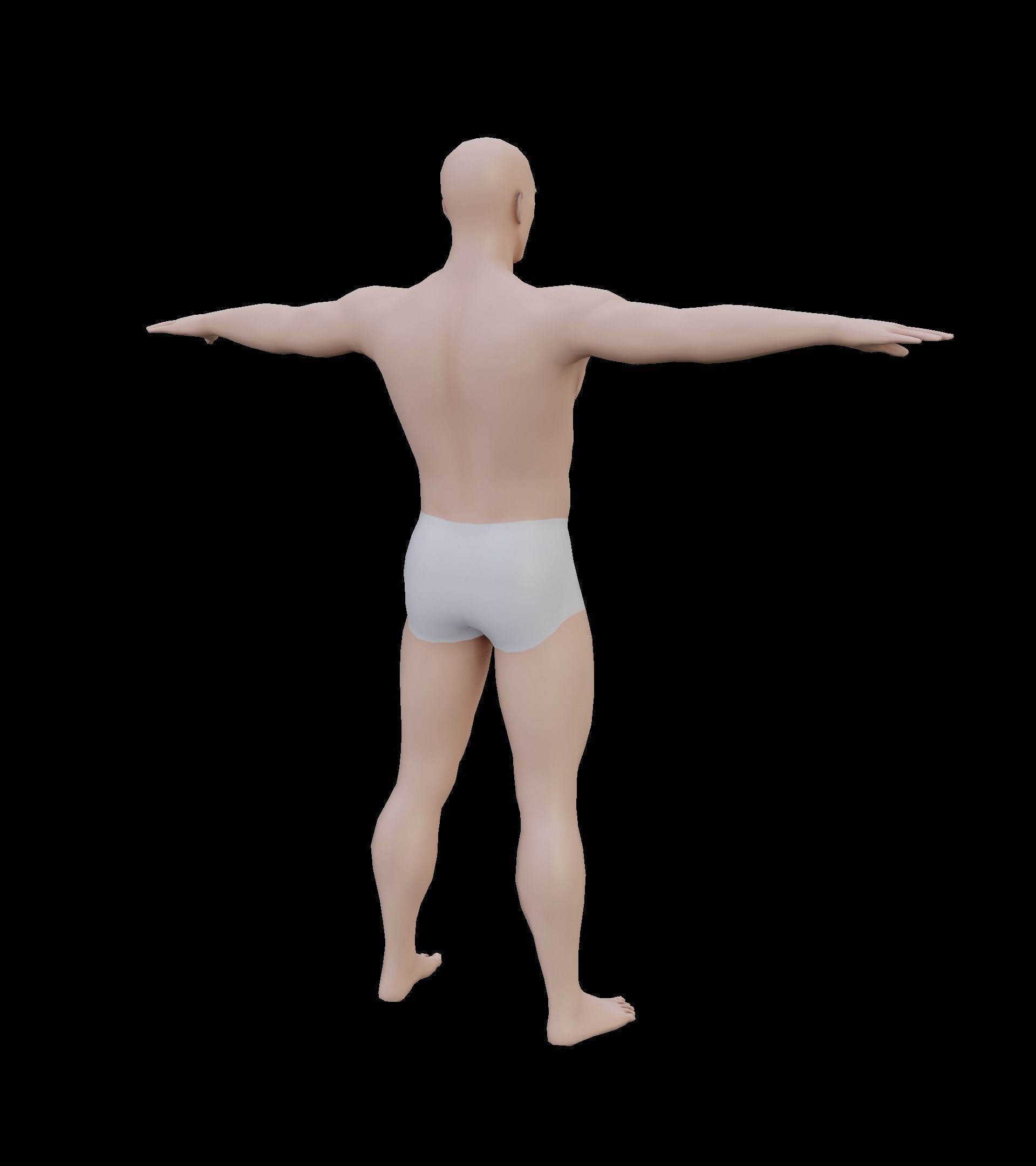 Stylized Male Character Low-poly 3D model_7