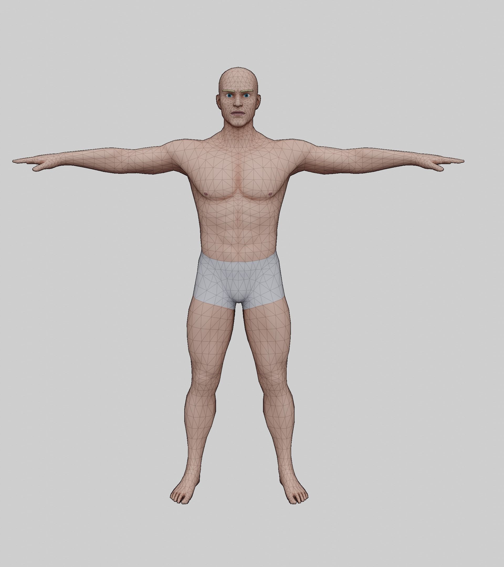 Stylized Male Character Low-poly 3D model_4