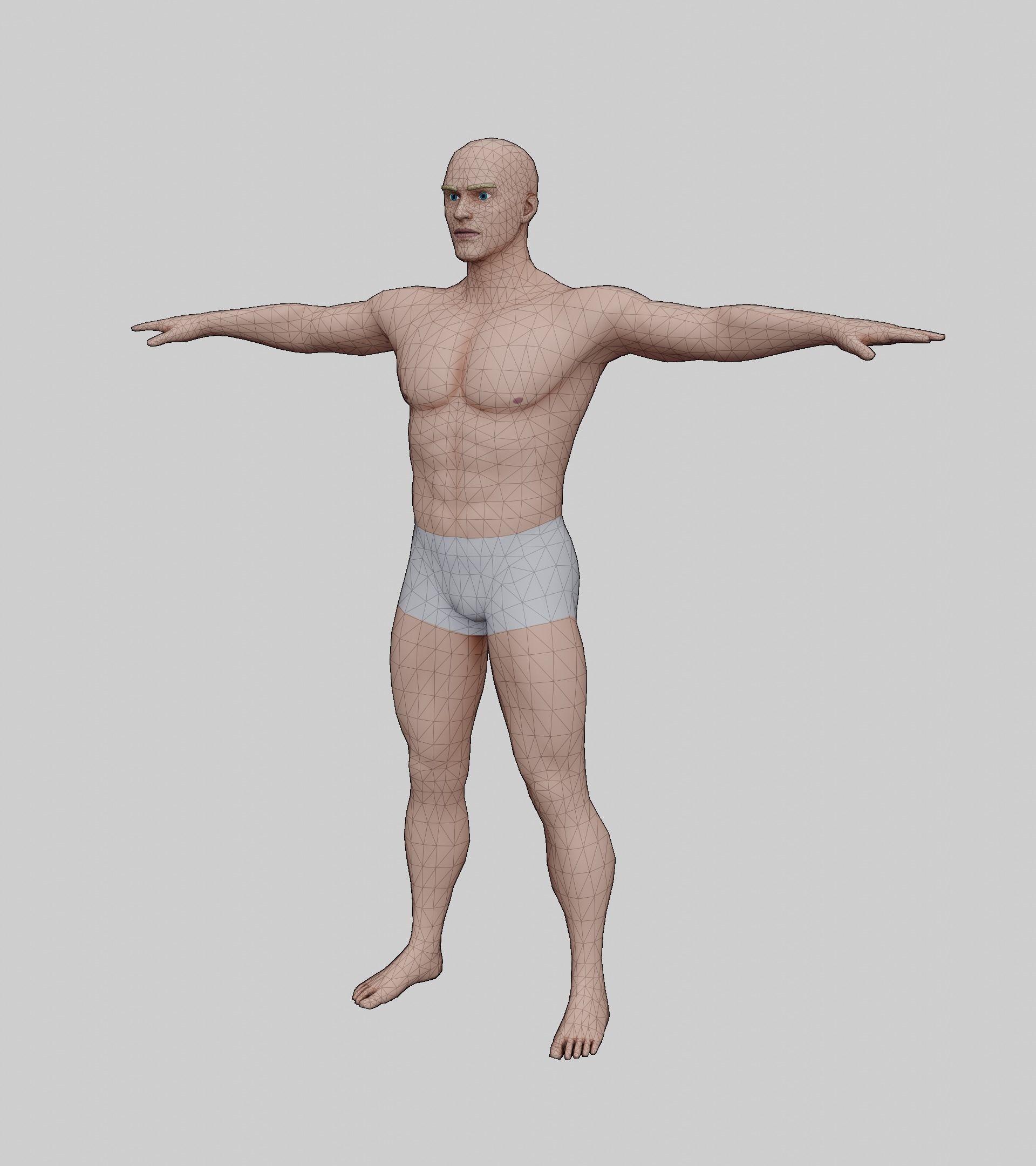 Stylized Male Character Low-poly 3D model_2