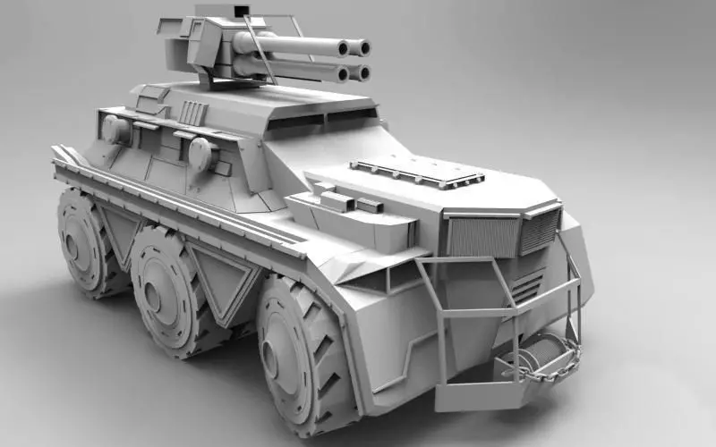 The concept of off-road car 3D model_0