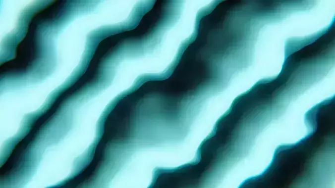 Stylized Neon Wave Shader - Futuristic Procedural Flow