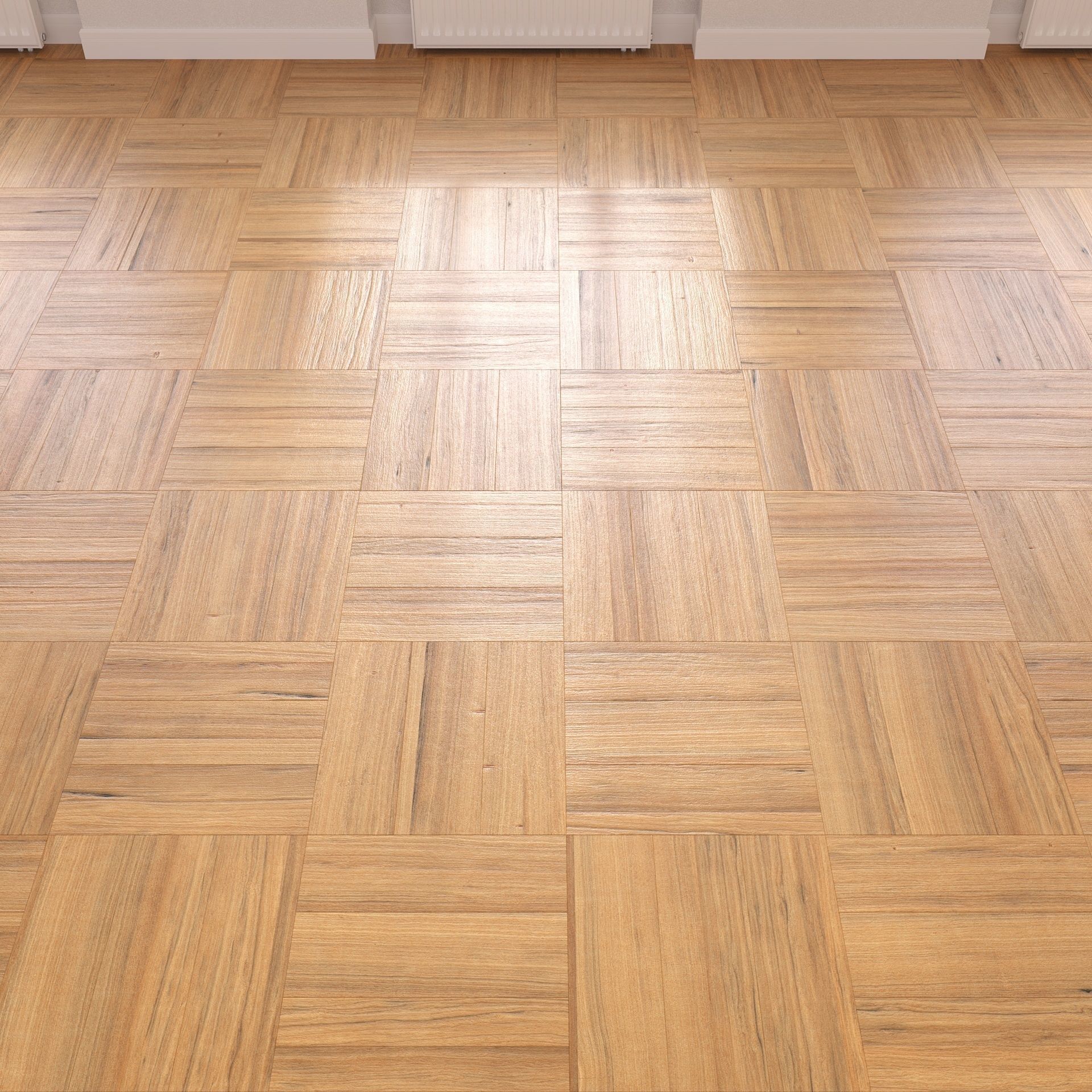 Parquet - Laminate - Wooden floor 2 in 1 Low-poly 3D model_4