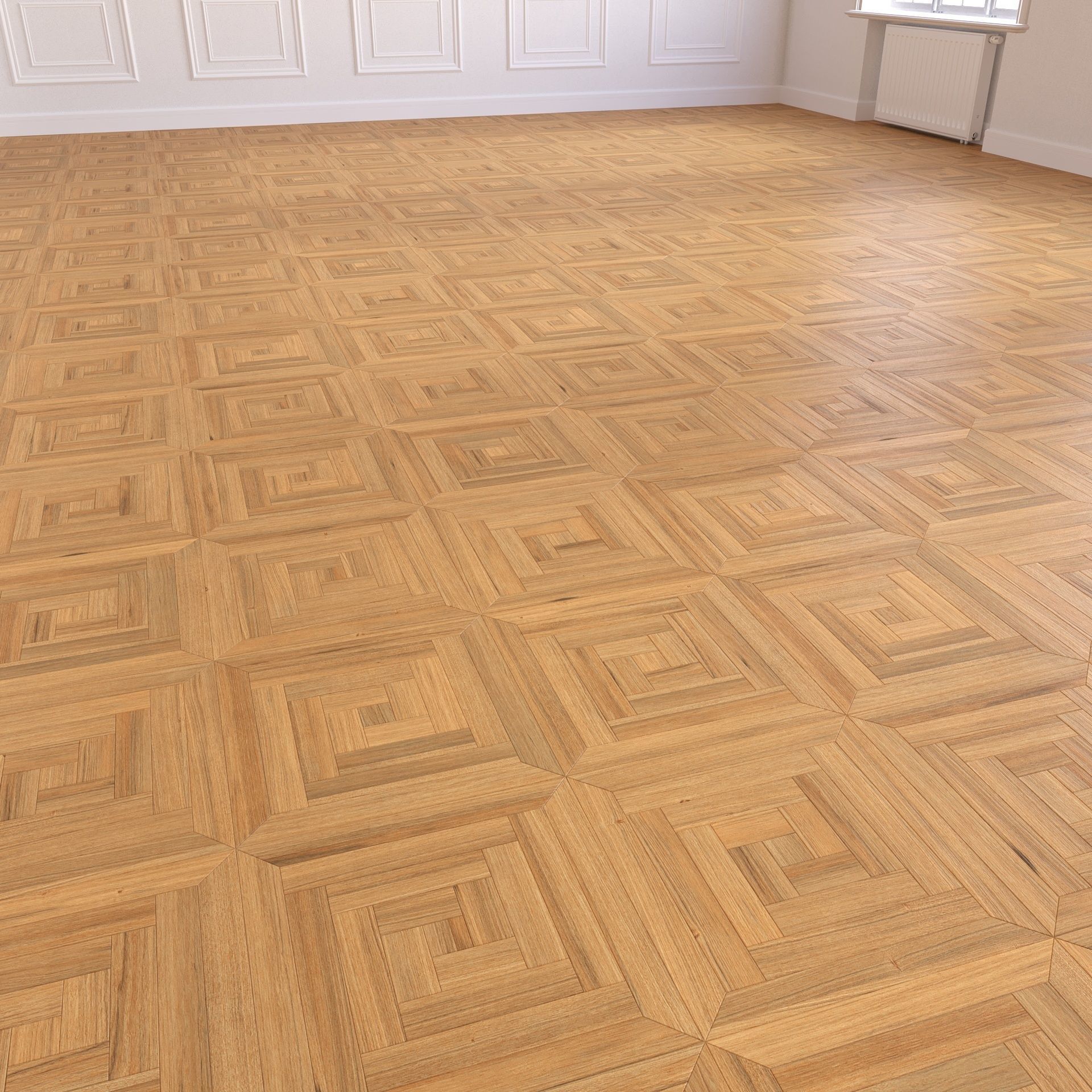 Parquet - Laminate - Wooden floor 2 in 1 Low-poly 3D model_5