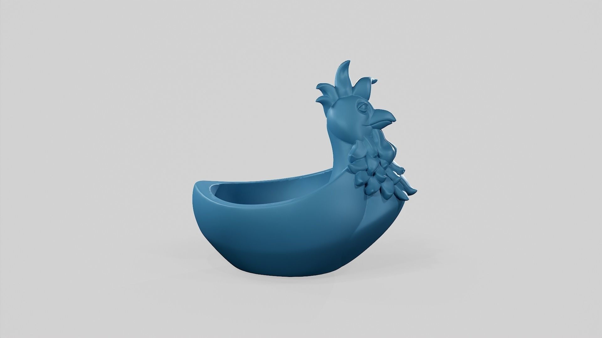 Chicken Plate - STL 3D print model_7