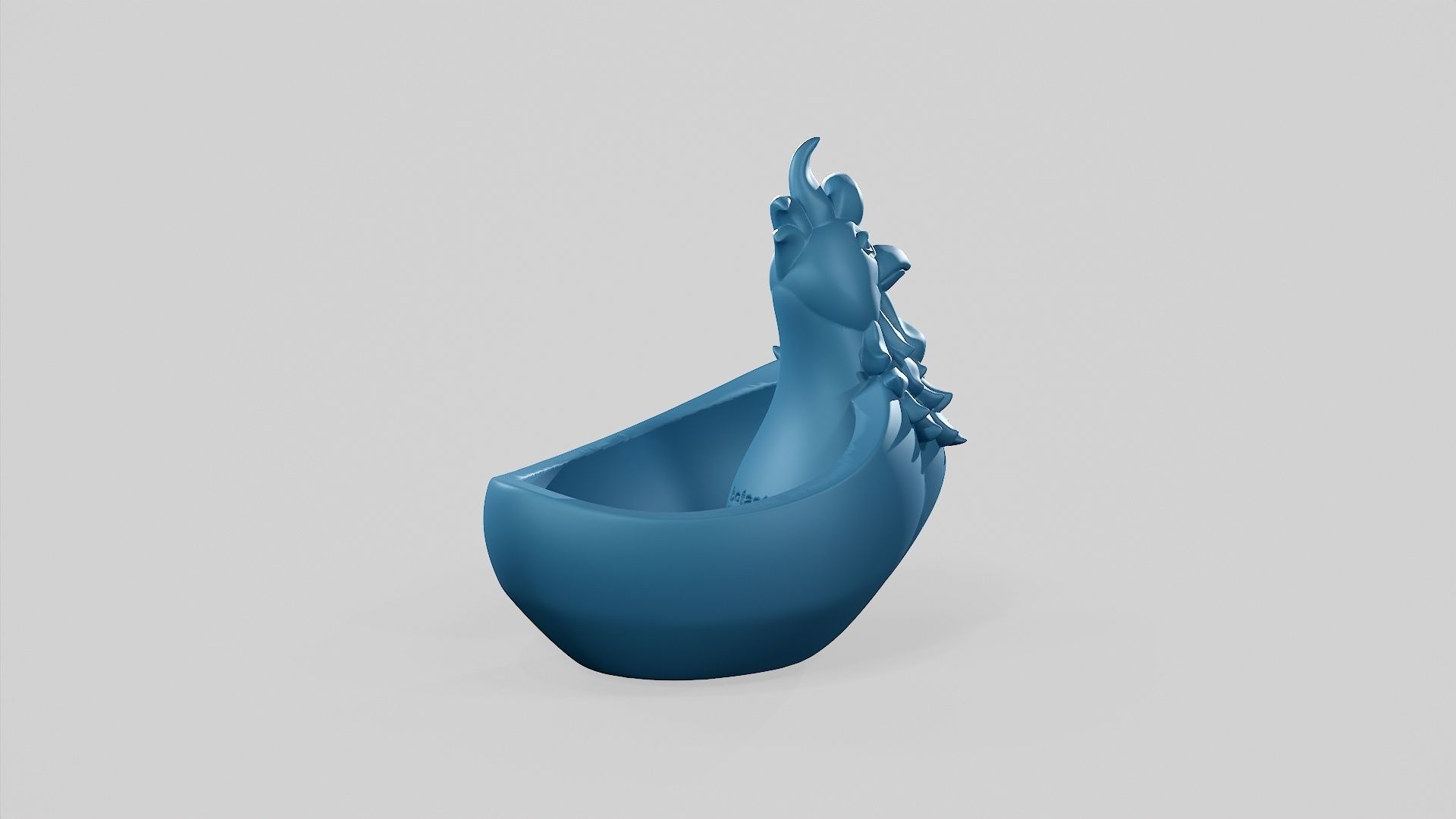 Chicken Plate - STL 3D print model_9