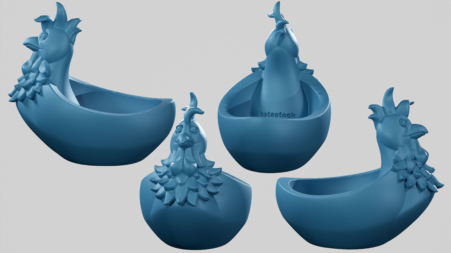 Chicken Plate - STL 3D print model_2