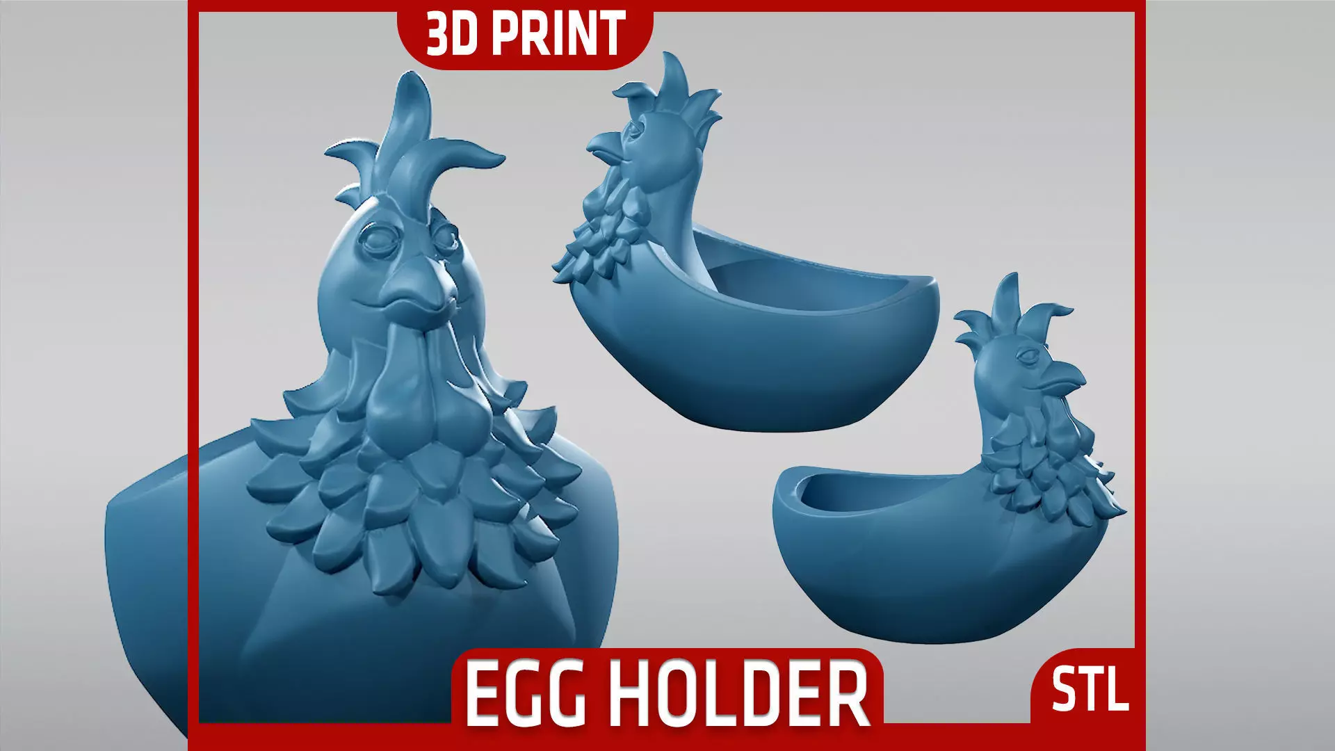 Chicken Plate - STL 3D print model_0