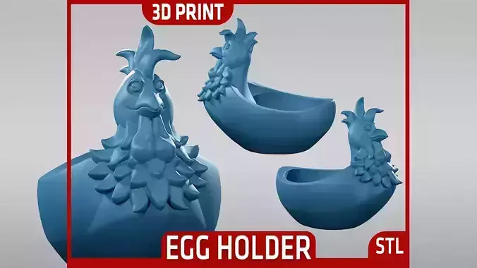 Chicken Plate - STL 3D print model