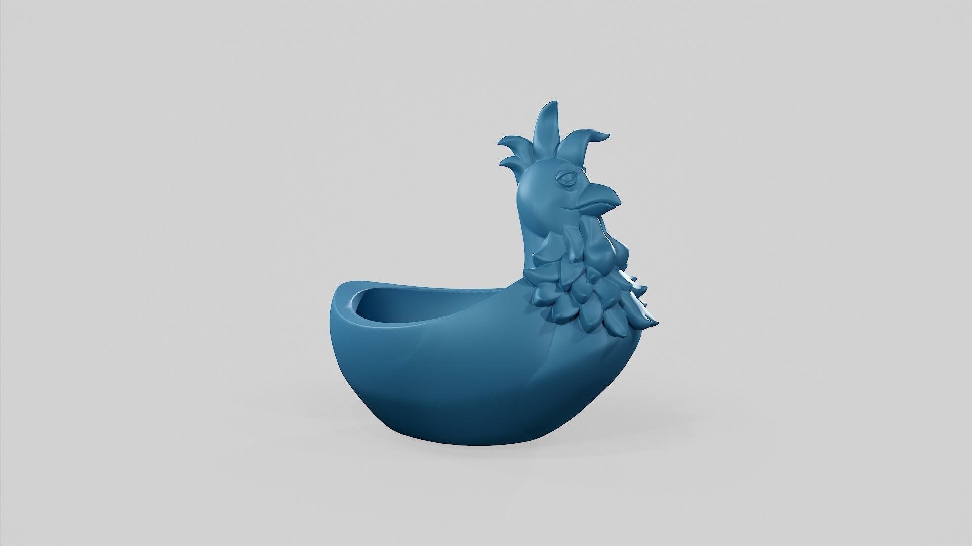 Chicken Plate - STL 3D print model_6