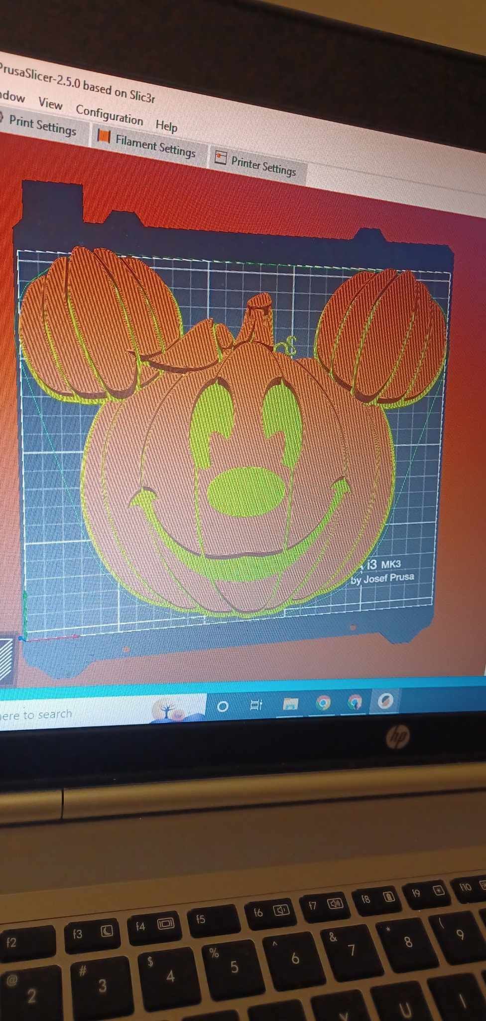 Mickey Mouse Pumpkin Fall Halloween decor 3D print model_7