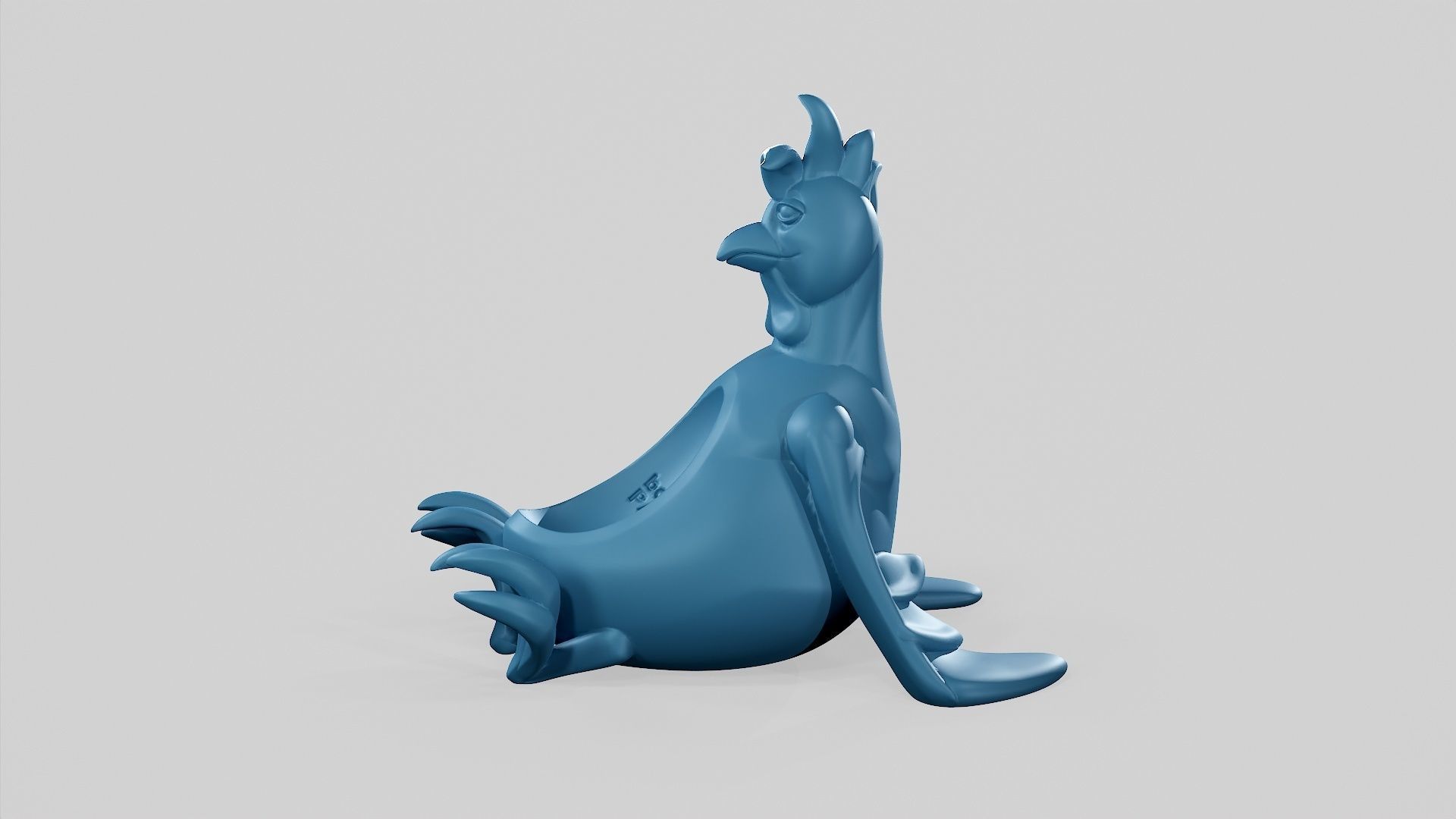 Easter Rooster - Egg Holder - STL 3D print model_16