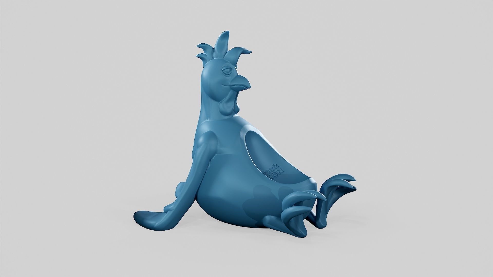 Easter Rooster - Egg Holder - STL 3D print model_6