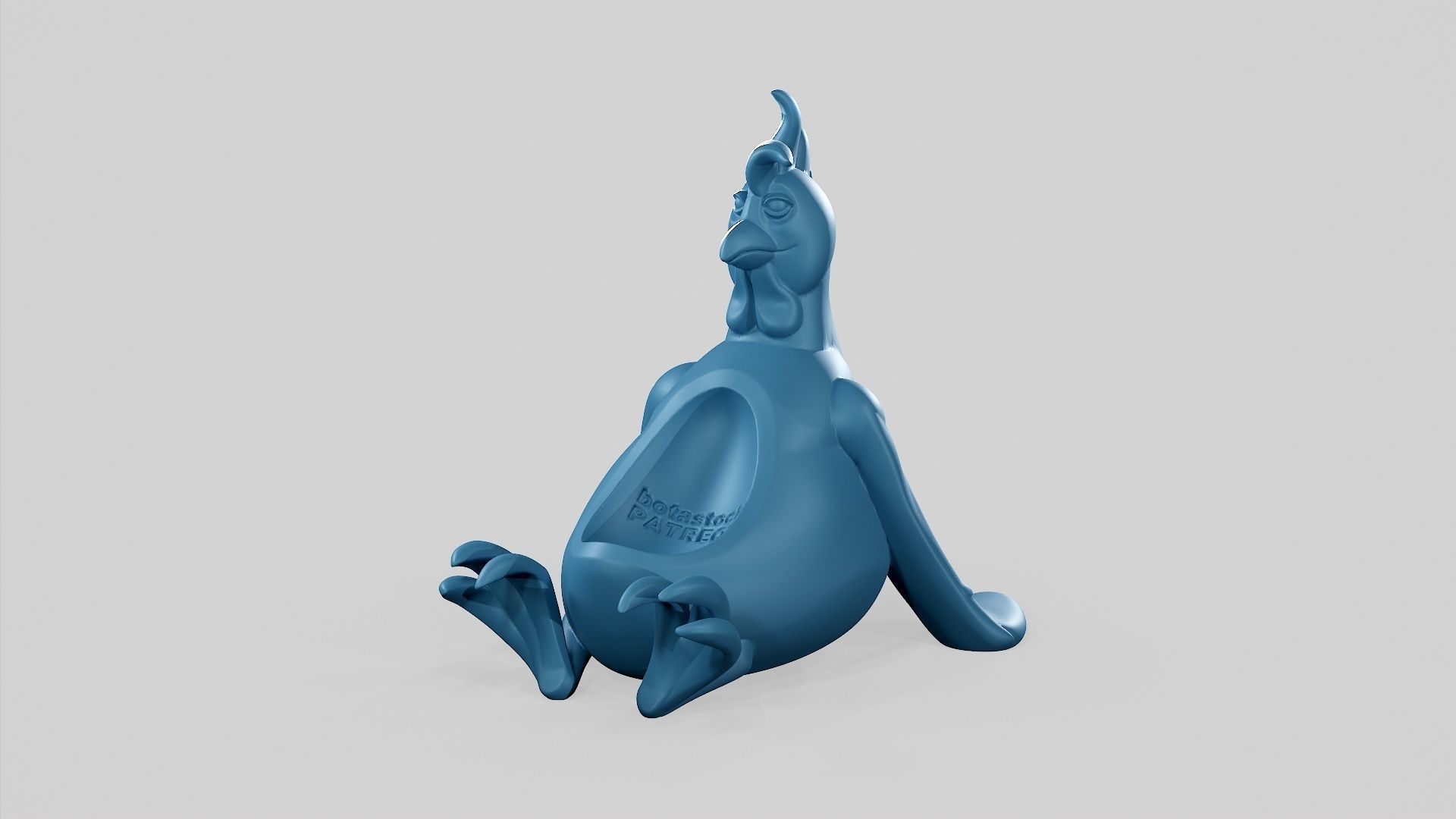 Easter Rooster - Egg Holder - STL 3D print model_18
