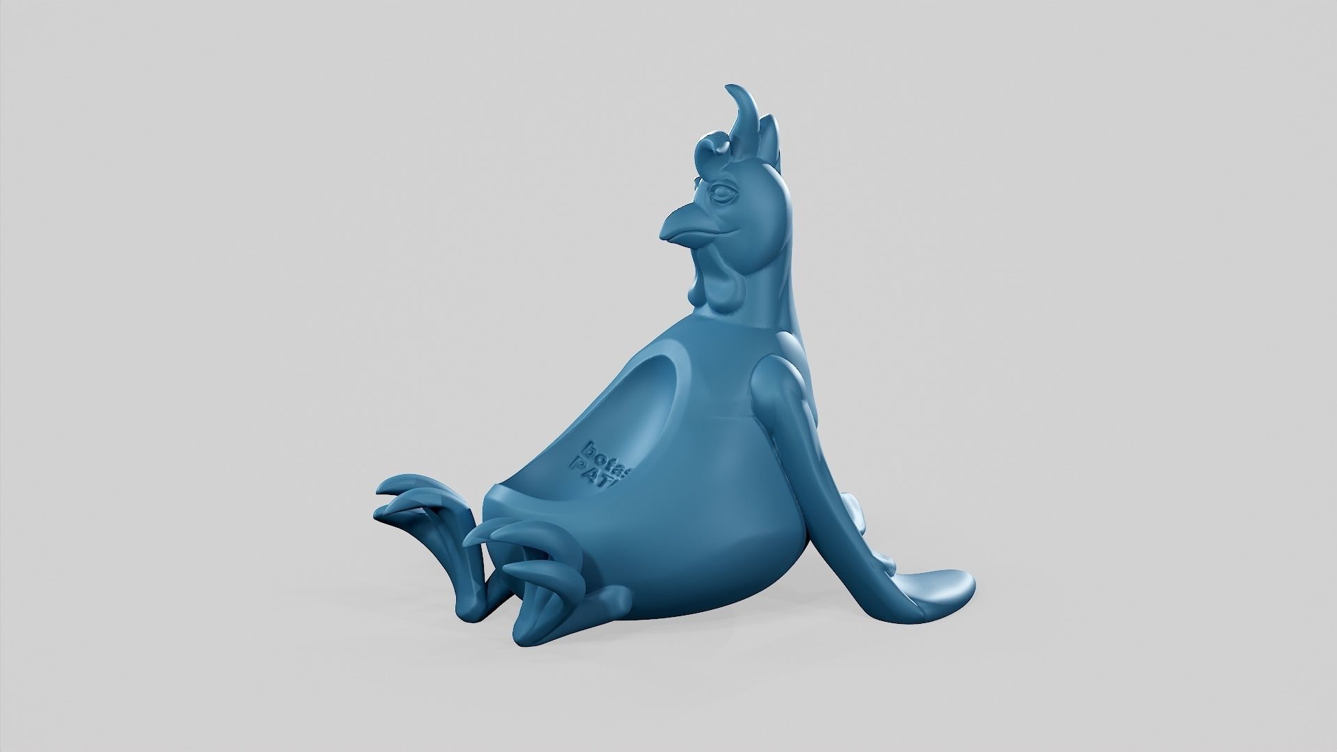 Easter Rooster - Egg Holder - STL 3D print model_17