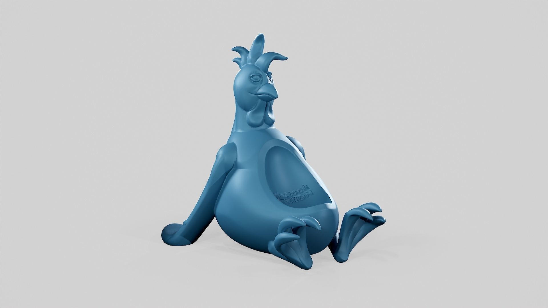 Easter Rooster - Egg Holder - STL 3D print model_5