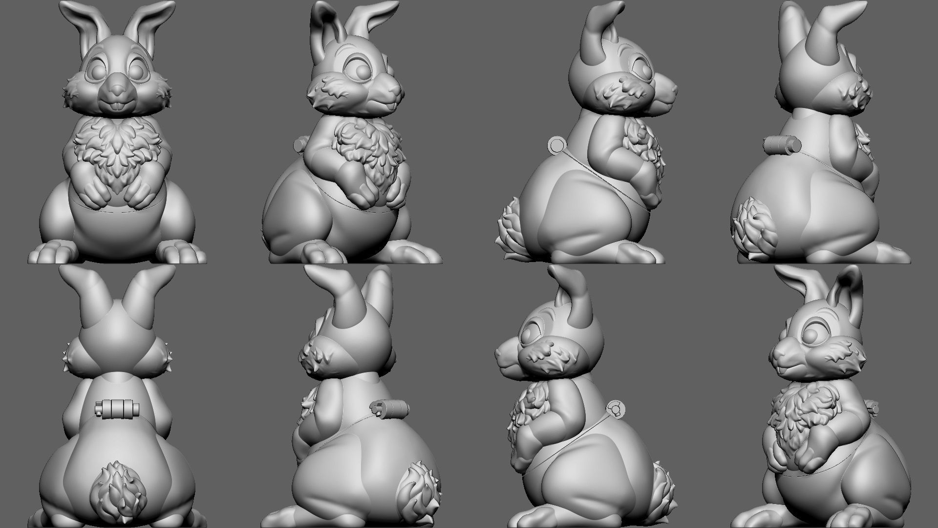 Easter Bunny - Egg Box - STL Free 3D print model_3