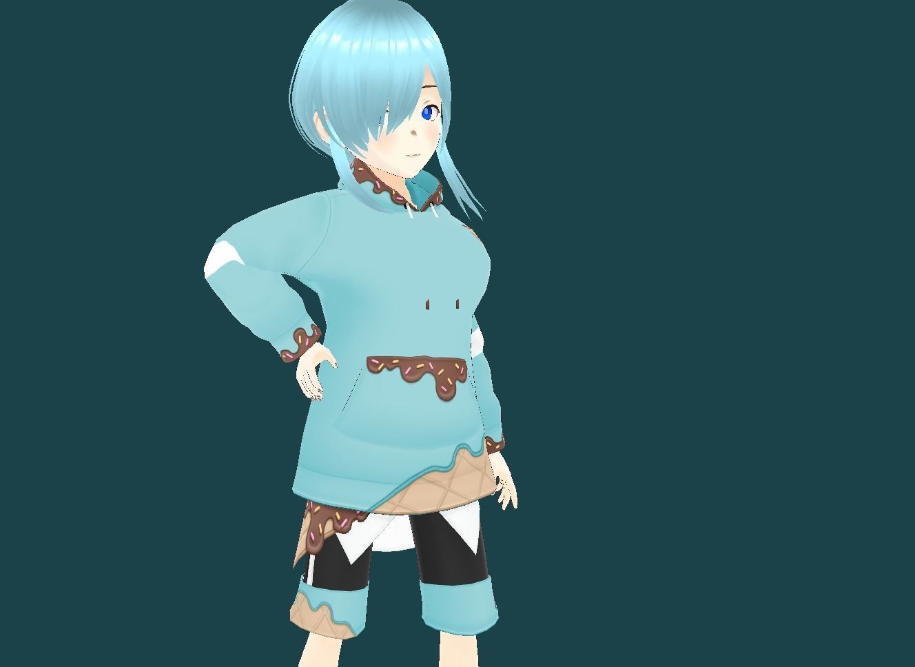 Lucy rapper 3d model  Low-poly 3D model_8